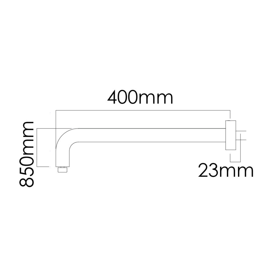 MOCHA BLACK SHOWER EXTENSION ARM