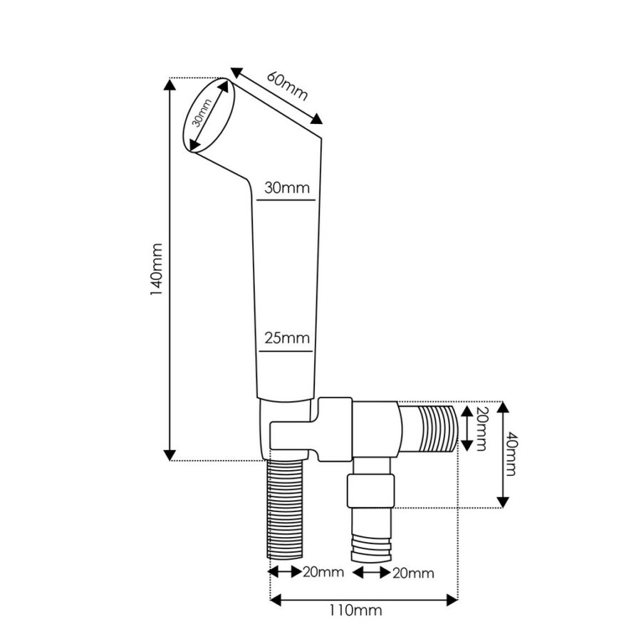 MOCHA SPRAY BIDET SET M56-CR