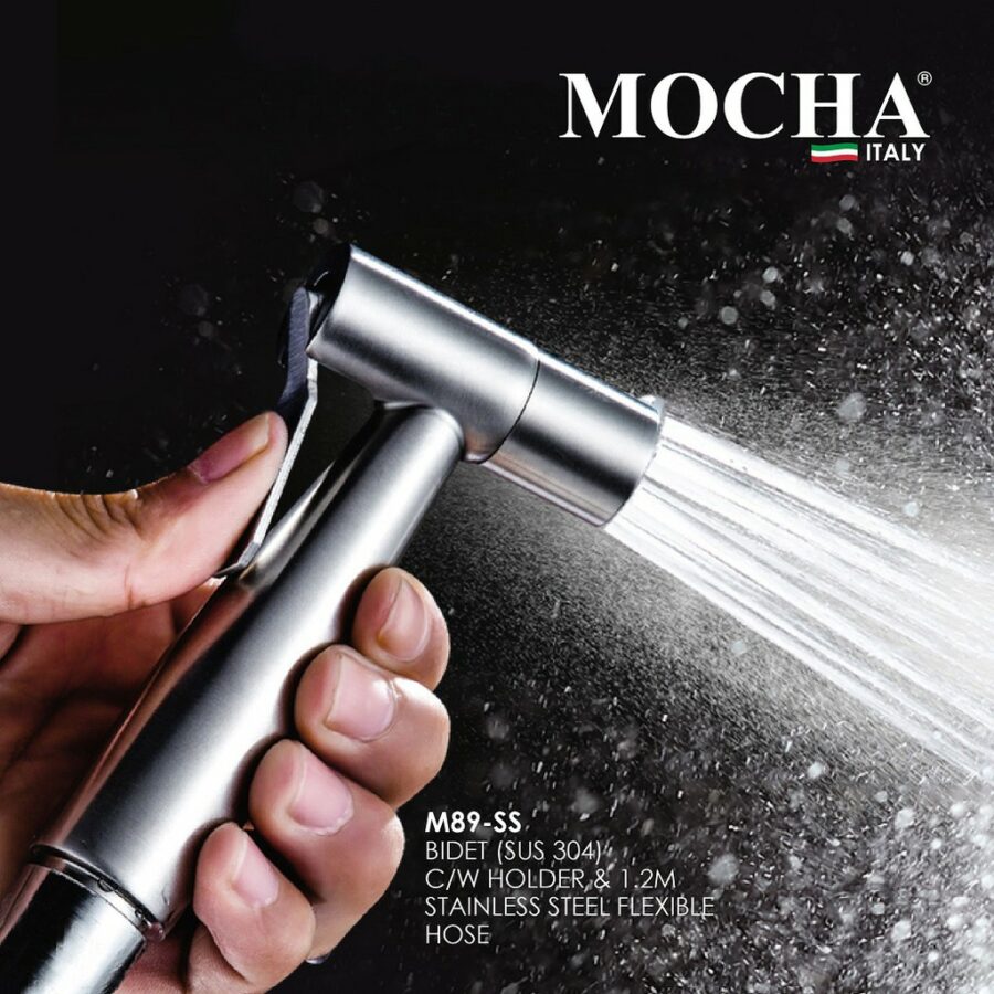 MOCHA GD STAINLESS STEEL SPRAY BIDET SET M89-SSGD