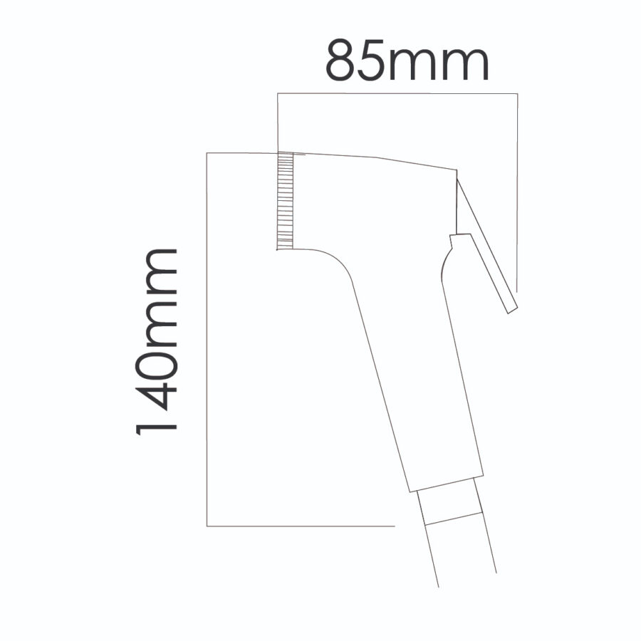 MOCHA WHITE SPRAY BIDET SET M33-WH