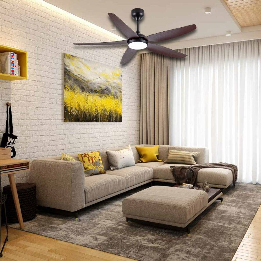 REZO CEILING FAN 56" 5 BLABE ASTER