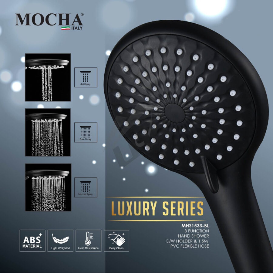 MOCHA BL ABS HAND SHOWER MHS1533-BL