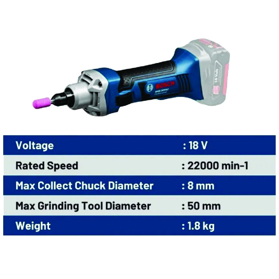 BOSCH GGS18V-LI SOLO PROFESSIONAL CORDLESS GRINDER BOSCH STRAIGHT GRINDER POWER TOOLS