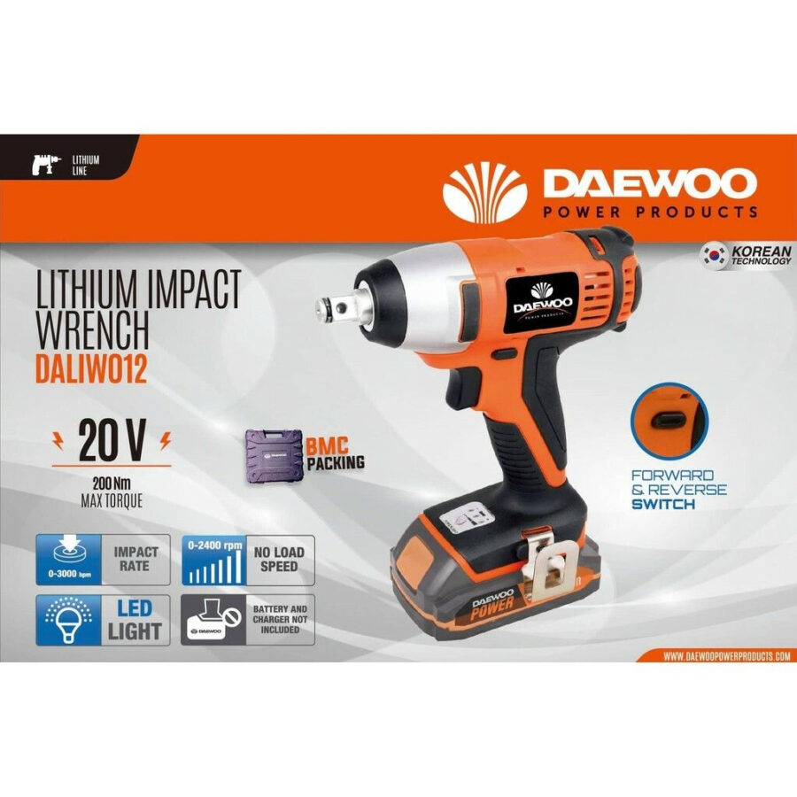 DAEWOO SOLO CORDLESS IMPACT WRENCH 20V