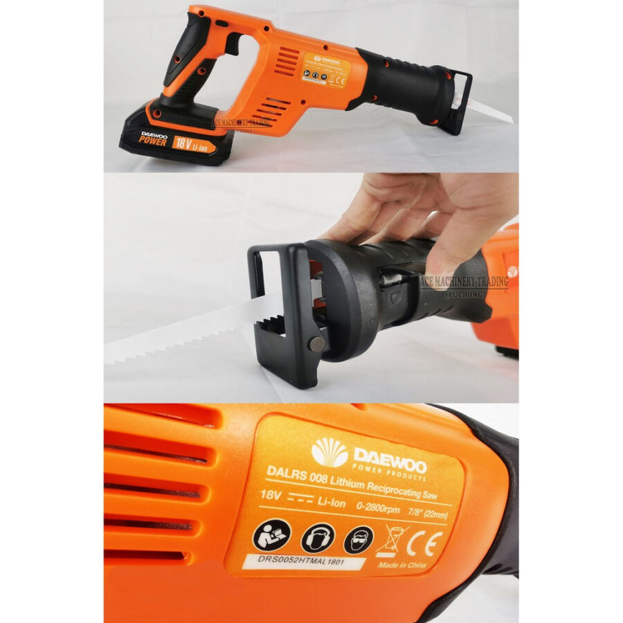 DAEWOO CORDLESS SABRE SAW SET 20V