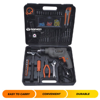 DAEWOO ELECTRIC IMPACT DRILL 600W 13MM WITH 44PCS ACCESSORIES DAID600/45C