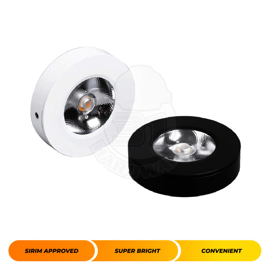 LED SURFACE EYEBALL 5W CIRCULAR ROUND SPOTLIGHT DOWNLIGHT CEILING LIGHT