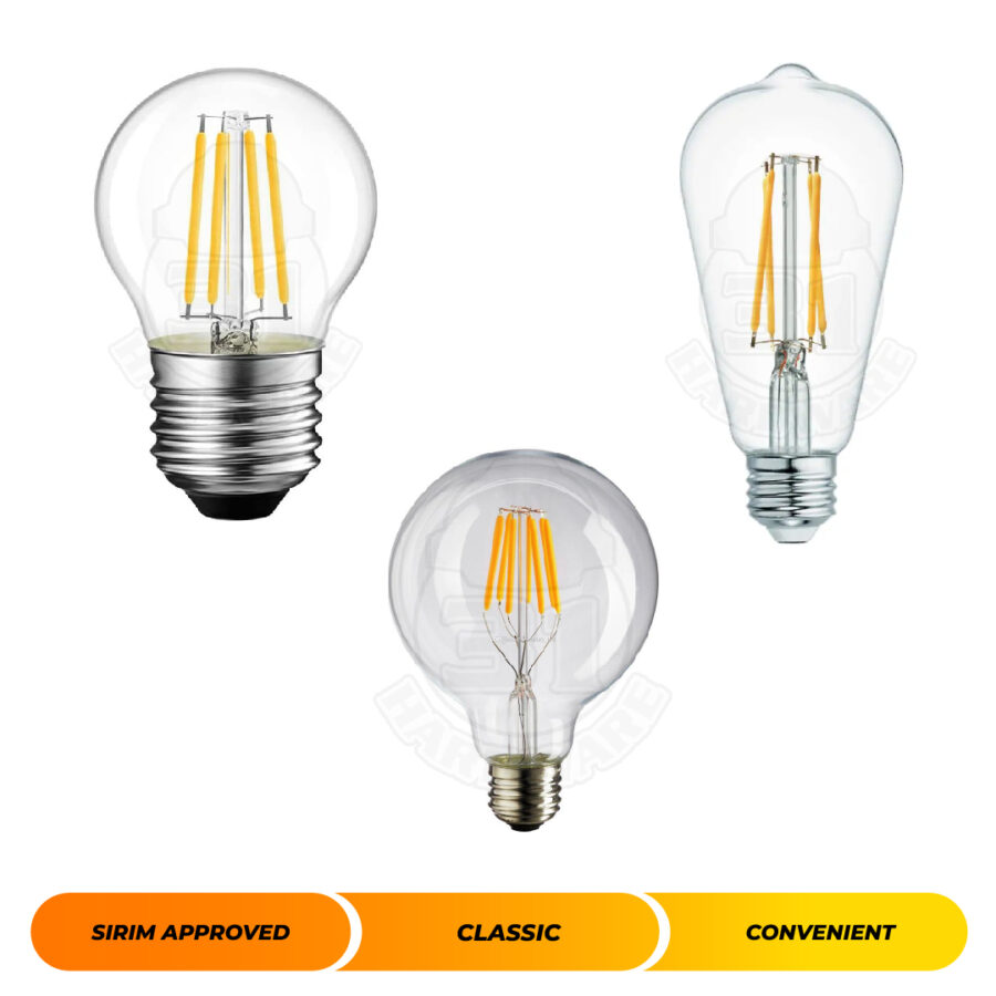 EDISON BULB LED 4W ENERGY SAVING CANDLE BULB FILAMENT BULB