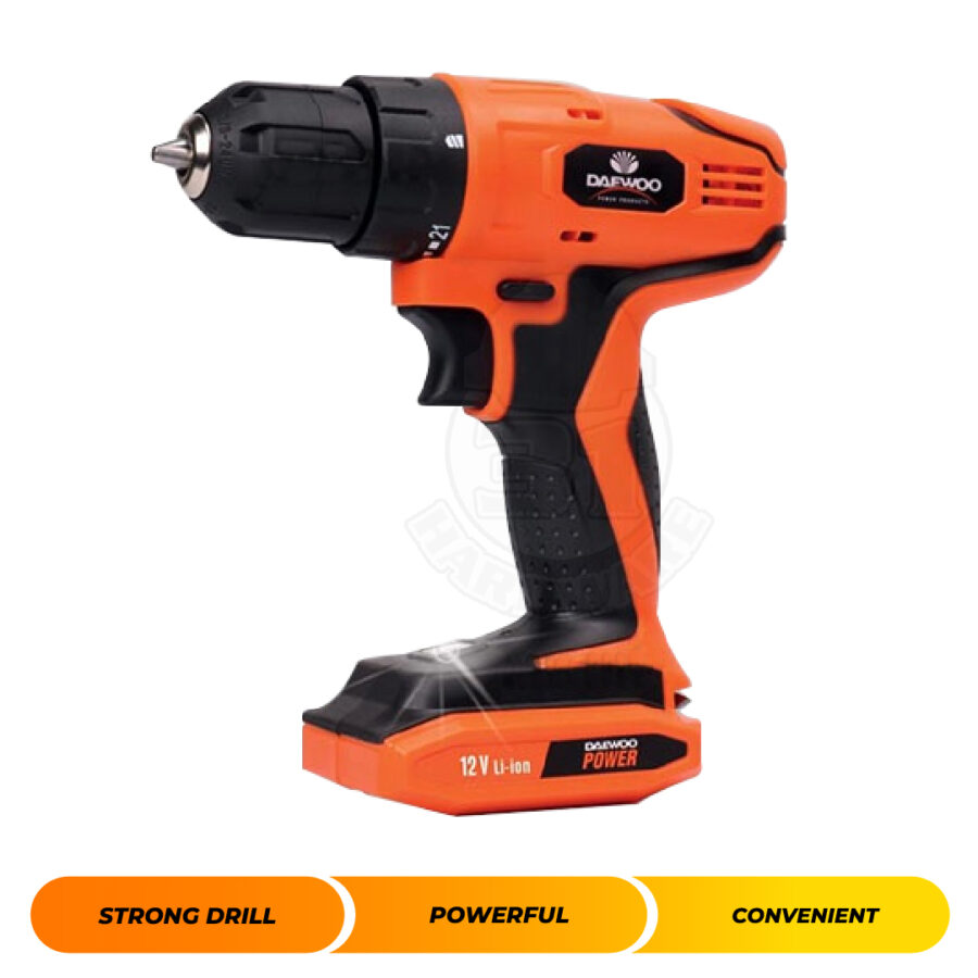 DAEWOO DALD86 12V CORDLESS LITHIUM DRILL