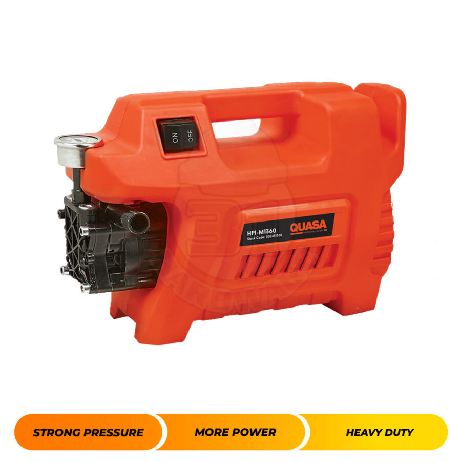 QUASA HPI-M1360 120BAR HIGH PRESSURE WASHER WITH ACCESSORIES 1300W