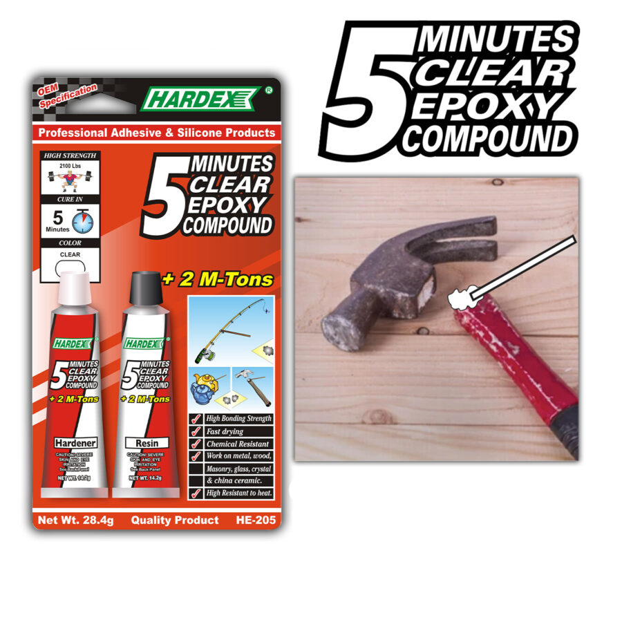 HARDEX CLEAR EPOXY COMPOUND HE-205