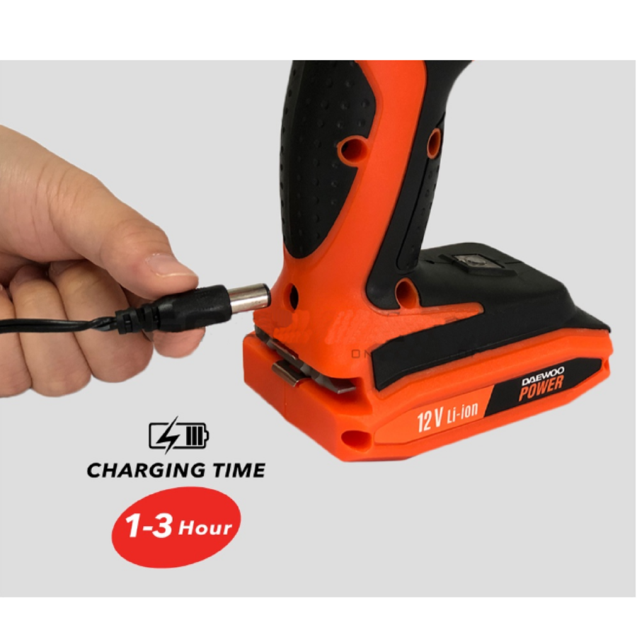 DAEWOO DALD86 12V CORDLESS LITHIUM DRILL