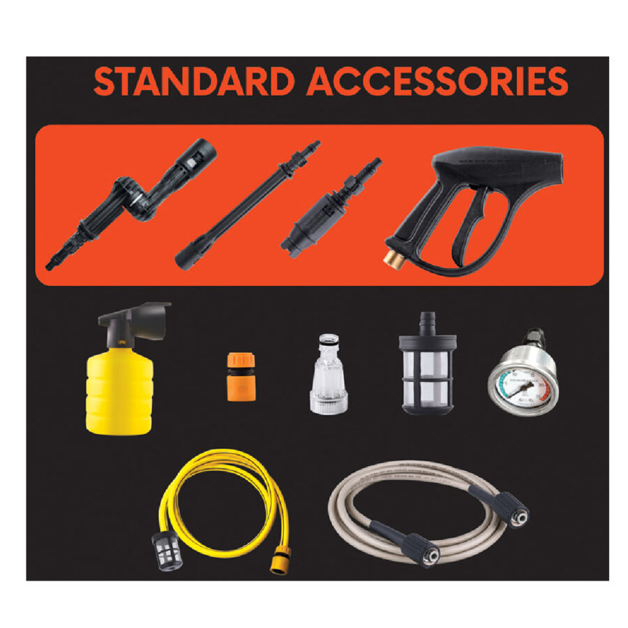 QUASA HPI-M1360 120BAR HIGH PRESSURE WASHER WITH ACCESSORIES 1300W