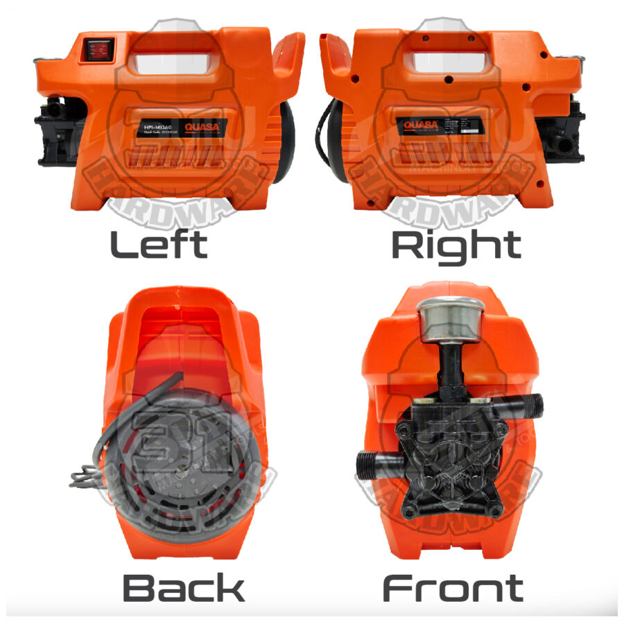 QUASA HPI-M1360 120BAR HIGH PRESSURE WASHER WITH ACCESSORIES 1300W