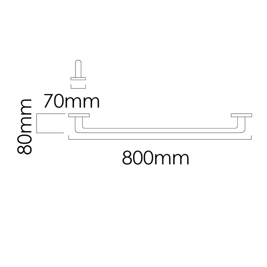 MOCHA STAINLESS STEEL TOWEL BAR M442 SERIES