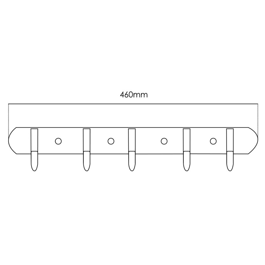 MOCHA 5 BAR GD SUS304 HOOK BAR M8008-5AGD