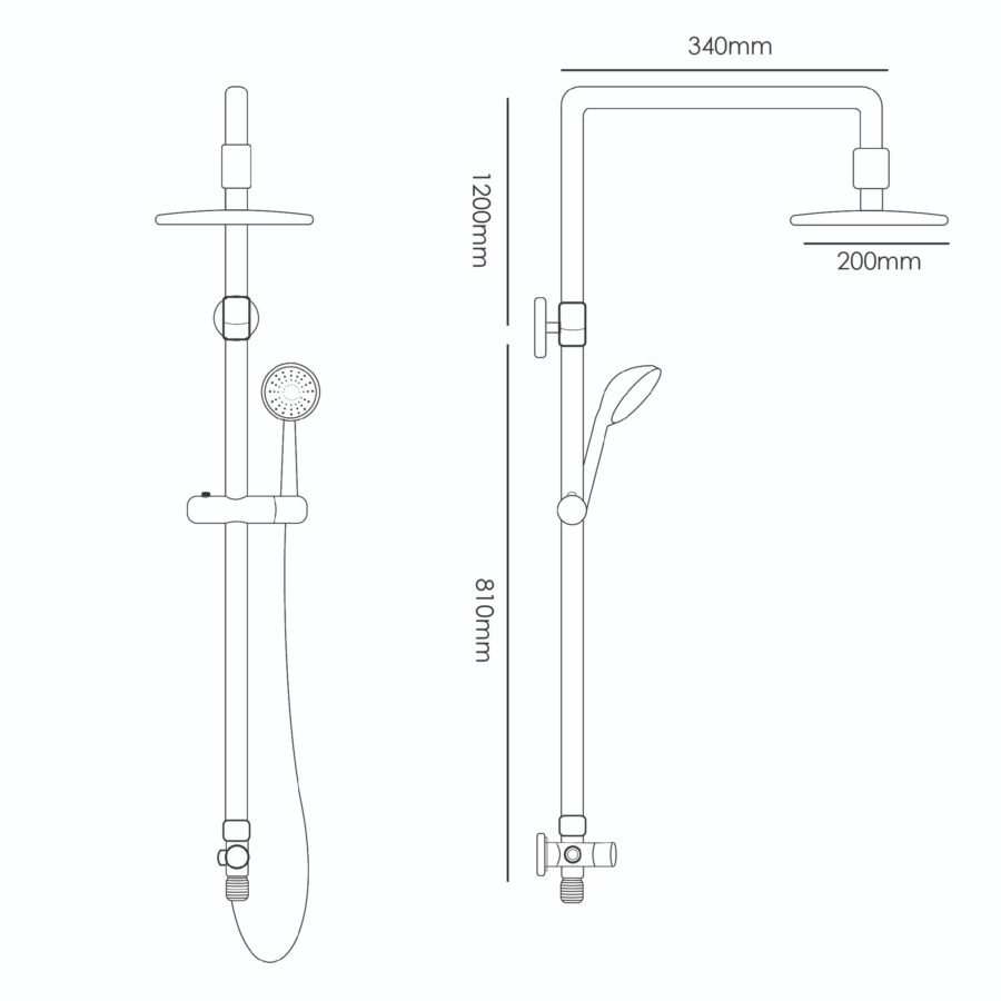MOCHA 2 WAY SHOWER SET