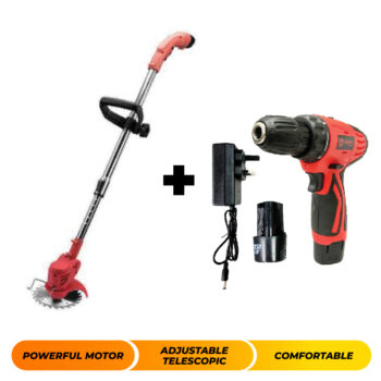 ITALY QUASA Q3 12V CORDLESS GRASS TRIMMER GRASS CUTTER & CORDLESS DRILL