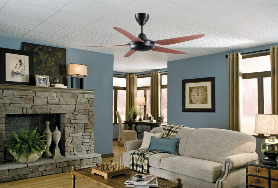 DEKA XR10 CEILING FAN 56" 5 BLADES AC MOTOR WITH REMOTE CONTROL