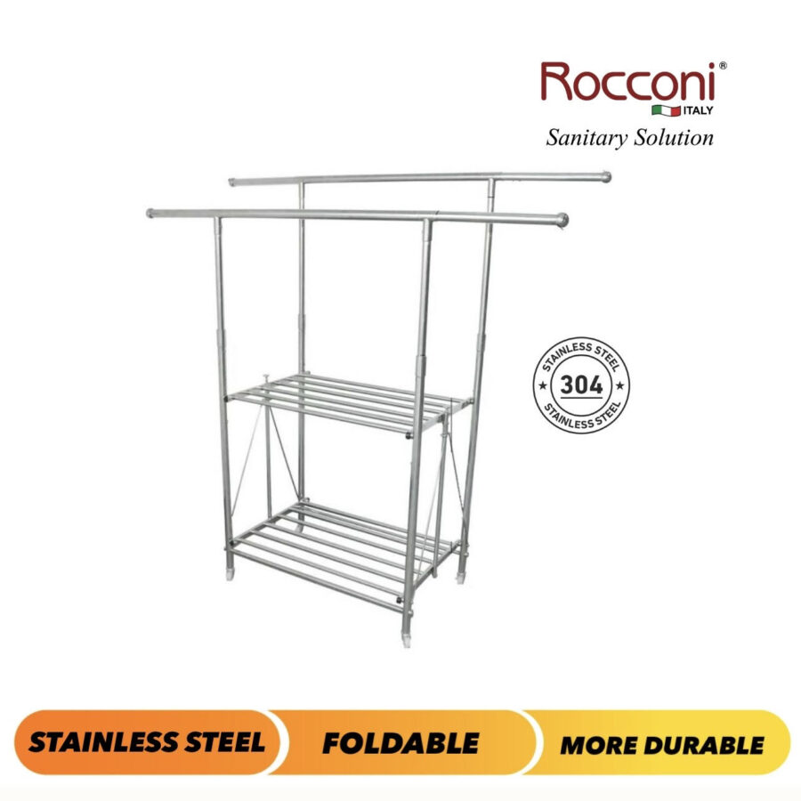 STAINLESS STEEL FREE STANDING CLOTH HANGER RCH402H
